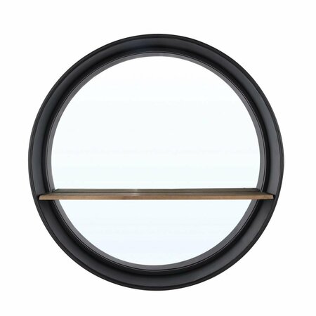 SAFAVIEH 20 in. Bonni Mirror, Black MRR1063A